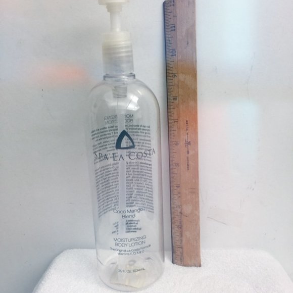 Spa La Costa Empty Lotion Pump Dispenser Bottle - Picture 2 of 7